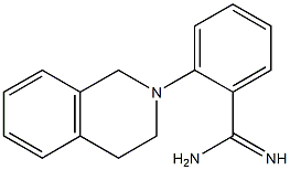 2-(1,2,3,4-tetrahydroisoquinolin-2-yl)benzene-1-carboximidamide Struktur