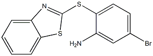 2-(1,3-benzothiazol-2-ylsulfanyl)-5-bromoaniline Struktur