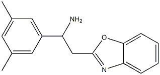 2-(1,3-benzoxazol-2-yl)-1-(3,5-dimethylphenyl)ethan-1-amine Struktur