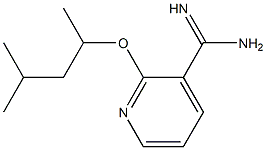 2-(1,3-dimethylbutoxy)pyridine-3-carboximidamide Struktur