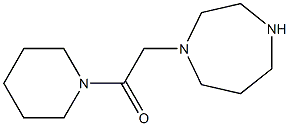 2-(1,4-diazepan-1-yl)-1-(piperidin-1-yl)ethan-1-one Struktur