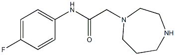 2-(1,4-diazepan-1-yl)-N-(4-fluorophenyl)acetamide Struktur