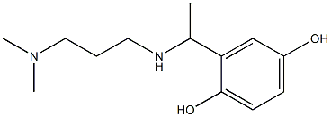 2-(1-{[3-(dimethylamino)propyl]amino}ethyl)benzene-1,4-diol Struktur