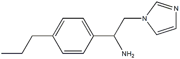 2-(1H-imidazol-1-yl)-1-(4-propylphenyl)ethanamine Struktur