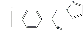 2-(1H-pyrazol-1-yl)-1-[4-(trifluoromethyl)phenyl]ethan-1-amine Struktur