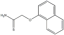 2-(1-naphthyloxy)ethanethioamide Struktur