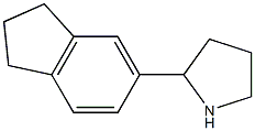 2-(2,3-dihydro-1H-inden-5-yl)pyrrolidine Struktur