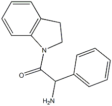 2-(2,3-dihydro-1H-indol-1-yl)-2-oxo-1-phenylethanamine Struktur