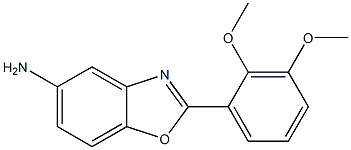 2-(2,3-dimethoxyphenyl)-1,3-benzoxazol-5-amine Struktur