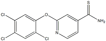 2-(2,4,5-trichlorophenoxy)pyridine-4-carbothioamide Struktur