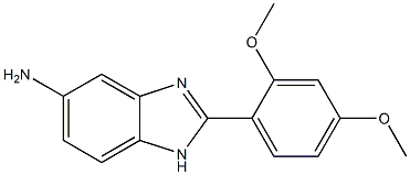 2-(2,4-dimethoxyphenyl)-1H-benzimidazol-5-amine Struktur