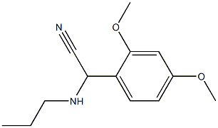 2-(2,4-dimethoxyphenyl)-2-(propylamino)acetonitrile Struktur