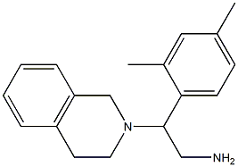 2-(2,4-dimethylphenyl)-2-(1,2,3,4-tetrahydroisoquinolin-2-yl)ethan-1-amine Struktur