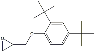 2-(2,4-di-tert-butylphenoxymethyl)oxirane Struktur