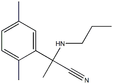 2-(2,5-dimethylphenyl)-2-(propylamino)propanenitrile Struktur