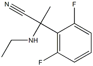 2-(2,6-difluorophenyl)-2-(ethylamino)propanenitrile Struktur