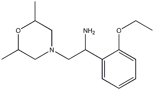 2-(2,6-dimethylmorpholin-4-yl)-1-(2-ethoxyphenyl)ethanamine Struktur