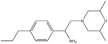 2-(2,6-dimethylmorpholin-4-yl)-1-(4-propylphenyl)ethanamine Struktur