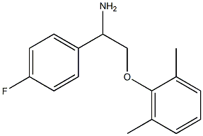 2-(2,6-dimethylphenoxy)-1-(4-fluorophenyl)ethanamine Struktur