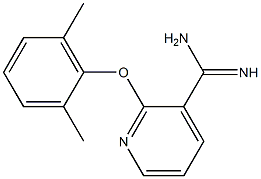 2-(2,6-dimethylphenoxy)pyridine-3-carboximidamide Struktur