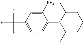 2-(2,6-dimethylpiperidin-1-yl)-5-(trifluoromethyl)aniline Struktur