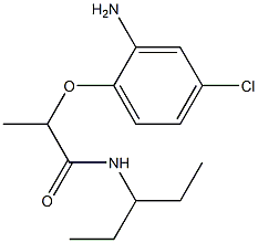 2-(2-amino-4-chlorophenoxy)-N-(pentan-3-yl)propanamide Struktur