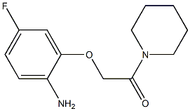 2-(2-amino-5-fluorophenoxy)-1-(piperidin-1-yl)ethan-1-one Struktur