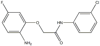 2-(2-amino-5-fluorophenoxy)-N-(3-chlorophenyl)acetamide Struktur