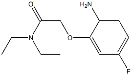 2-(2-amino-5-fluorophenoxy)-N,N-diethylacetamide Struktur