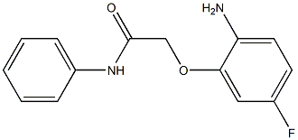 2-(2-amino-5-fluorophenoxy)-N-phenylacetamide Struktur