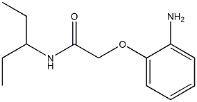 2-(2-aminophenoxy)-N-(1-ethylpropyl)acetamide Struktur