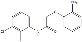 2-(2-aminophenoxy)-N-(3-chloro-2-methylphenyl)acetamide Struktur