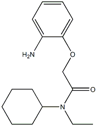 2-(2-aminophenoxy)-N-cyclohexyl-N-ethylacetamide Struktur