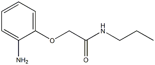 2-(2-aminophenoxy)-N-propylacetamide Struktur