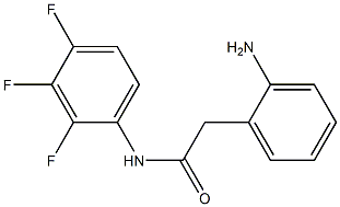 2-(2-aminophenyl)-N-(2,3,4-trifluorophenyl)acetamide Struktur