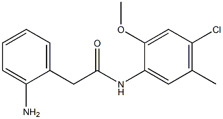 2-(2-aminophenyl)-N-(4-chloro-2-methoxy-5-methylphenyl)acetamide Struktur