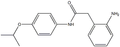 2-(2-aminophenyl)-N-[4-(propan-2-yloxy)phenyl]acetamide Struktur