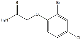 2-(2-bromo-4-chlorophenoxy)ethanethioamide Struktur