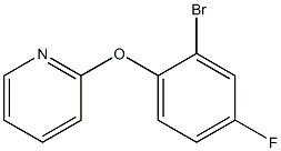 2-(2-bromo-4-fluorophenoxy)pyridine Struktur