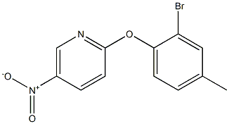 2-(2-bromo-4-methylphenoxy)-5-nitropyridine Struktur