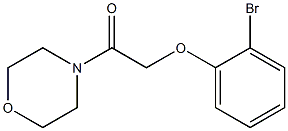 2-(2-bromophenoxy)-1-(morpholin-4-yl)ethan-1-one Struktur