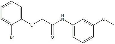 2-(2-bromophenoxy)-N-(3-methoxyphenyl)acetamide Struktur