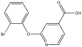 2-(2-bromophenoxy)pyridine-4-carboxylic acid Struktur