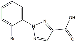 2-(2-bromophenyl)-2H-1,2,3-triazole-4-carboxylic acid Struktur