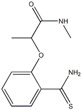 2-(2-carbamothioylphenoxy)-N-methylpropanamide Struktur