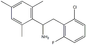 2-(2-chloro-6-fluorophenyl)-1-(2,4,6-trimethylphenyl)ethan-1-amine Struktur