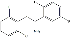 2-(2-chloro-6-fluorophenyl)-1-(2,5-difluorophenyl)ethan-1-amine Struktur