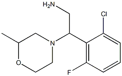 2-(2-chloro-6-fluorophenyl)-2-(2-methylmorpholin-4-yl)ethanamine Struktur