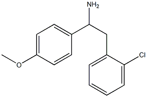 2-(2-chlorophenyl)-1-(4-methoxyphenyl)ethan-1-amine Struktur