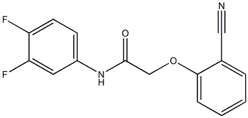 2-(2-cyanophenoxy)-N-(3,4-difluorophenyl)acetamide Struktur